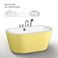 Hot sale Fiji products 1520 X 810 X 580 mm freestanding acrylic whirlpool bathtub with massage jets